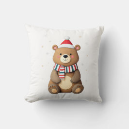 Cojín Decorativo Oso de Navidad