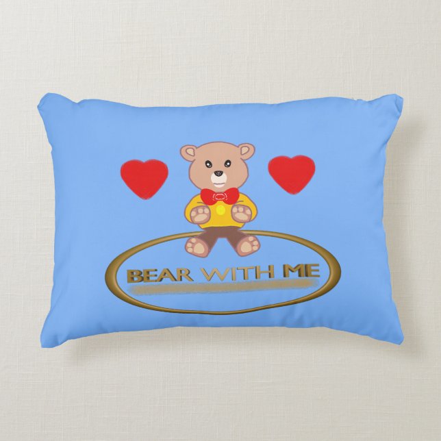 Cojín Decorativo Oso de peluche  (Anverso)
