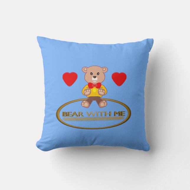 Cojín Decorativo Oso de peluche  (Anverso)