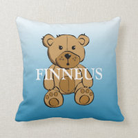 Oso de peluche con rayas azules y verdes personali