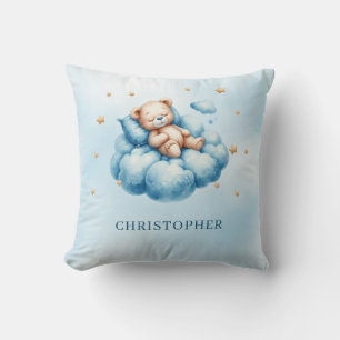 Cojín Decorativo Oso de peluche dormido sobre la nube
