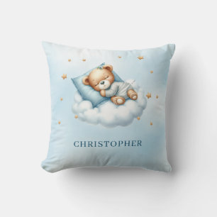 Cojín Decorativo Oso de peluche dormido sobre la nube