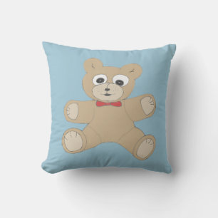 Cojín Decorativo Oso de peluche feliz peculiar
