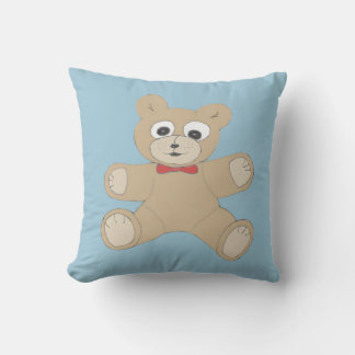 Cojín Decorativo Oso de peluche feliz y extravagante
