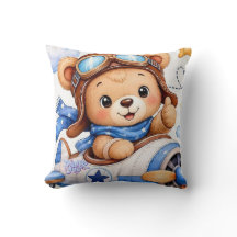 Oso de peluche piloto de dibujos animados lindos v