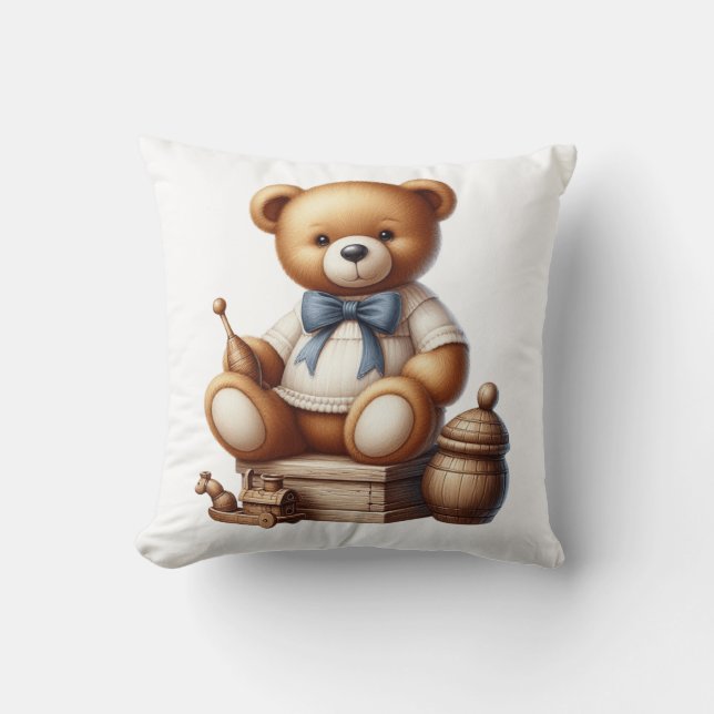 Cojín Decorativo Oso de Teddy (Anverso)