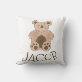 Cojín Decorativo Oso De Teddy Marrón Perforado Animal Personalizado