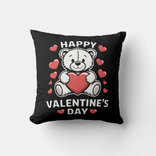 Cojín Decorativo Oso del Día de San Valentín vday