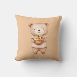 Cojín Decorativo Oso Dulce Como Un Melocotón