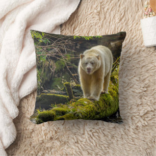 Cojín Decorativo Oso Espíritu Blanco   Columbia Británica, Canadá