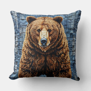 Cojín Decorativo Oso grizzly