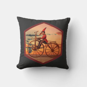 Cojín Decorativo Oso Hormiguero Antropomórfico Montando una Bicicle