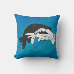 Cojín Decorativo Oso Hormiguero Sombra Sobre Azul