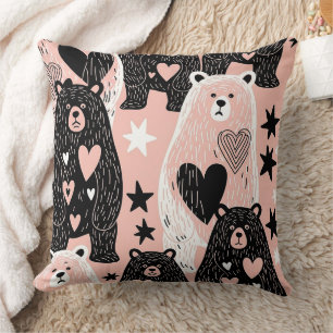 Cojín Decorativo Oso Lindo - Suave Bosque Pastel (4)