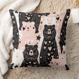 Cojín Decorativo Oso Lindo - Suave Bosque Pastel (5)