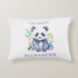 Cojín Decorativo Oso panda bebé personalizado 