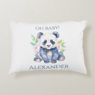Cojín Decorativo Oso panda bebé personalizado