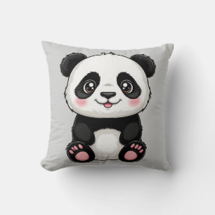 Cojín Decorativo Oso panda de dibujos animados adorable