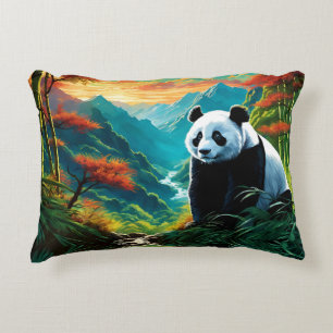 Cojín Decorativo Oso Panda en las nubes