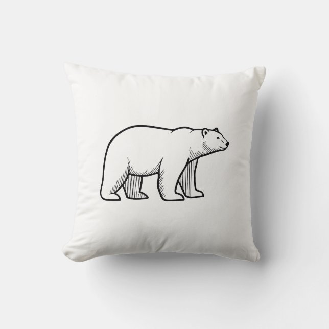 Cojín Decorativo Oso Polar (Anverso)