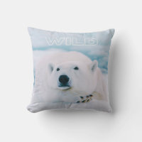 Oso polar blanco del Ártico salvaje en escena de n