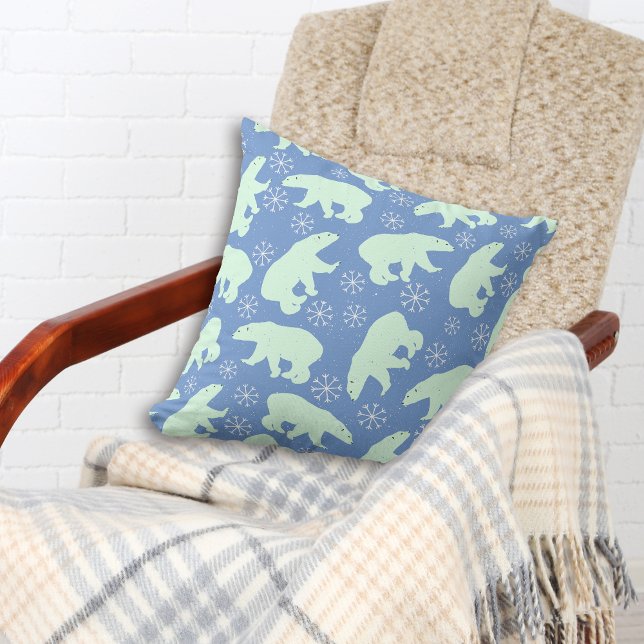 Cojín Decorativo Oso polar invernal (Subido por el creador)