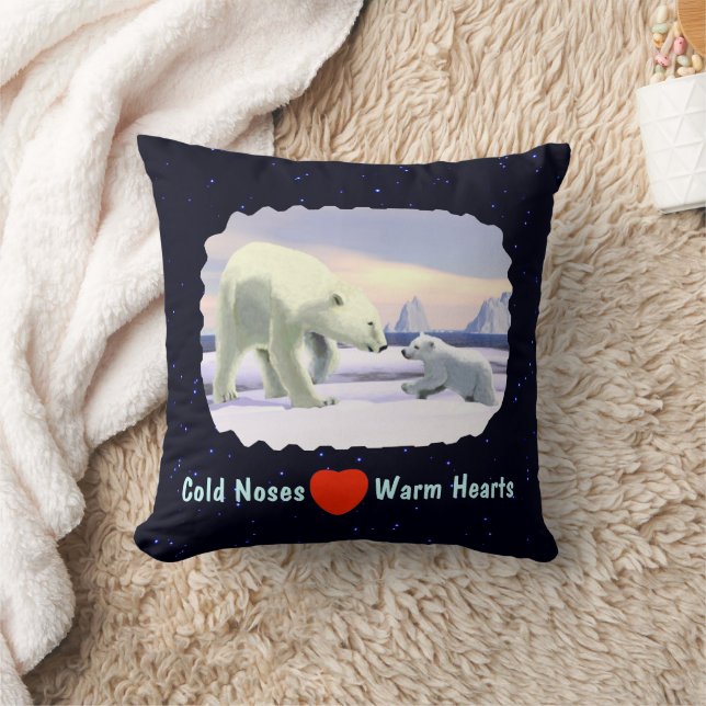 Cojín Decorativo Oso Polar - Mama Nose Best (Manta)