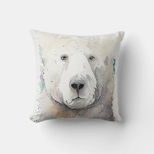 Cojín Decorativo Oso Polar Naturaleza animal salvaje