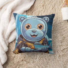Cojín Decorativo oso polar robot