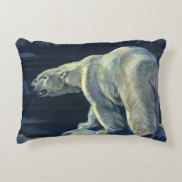 Cojín Decorativo Oso Polar Vintage, Animales de la Vida Marina Árti