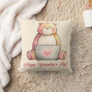 Cojín Decorativo Oso portátil acogedor día de San Valentín
