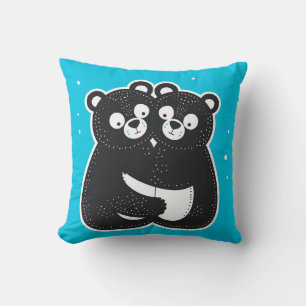 Cojín Decorativo Osos de Dibujos Animados Lindos