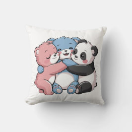 Cojín Decorativo Osos de peluche con panda