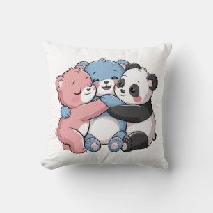 Cojín Decorativo Osos de peluche con panda