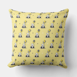 Cojín Decorativo Osos Globo de KiniArt Amarillo