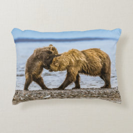 Cojín Decorativo Osos marrones costeros
