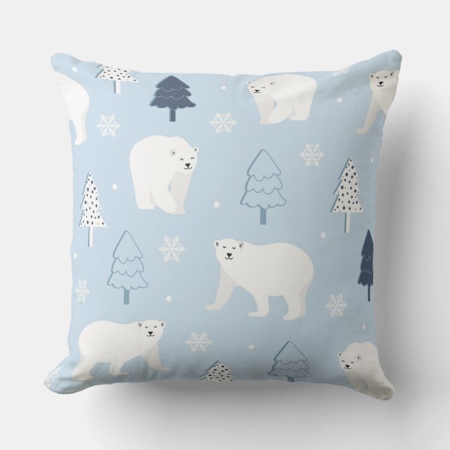 Cojín Decorativo Osos polares curados (Anverso)