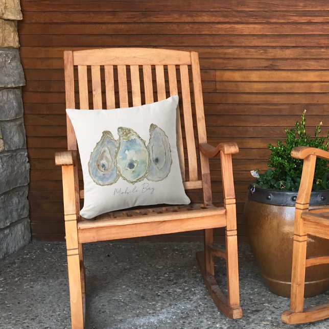 Cojín Decorativo Ostras de acuarela (Subido por el creador)