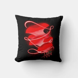 Cojín Decorativo Ostras encantadas con hongos rojos