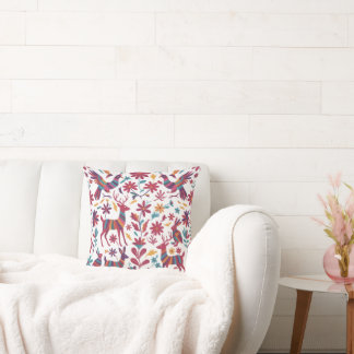 Cojín Decorativo Otomi Mexican Decorative Throw Pillow 