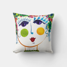 Cojín Decorativo Otoño - Chica gitano de jardín Algodón Pillow