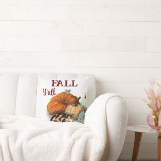 Cojín decorativo, otoño, con Calico Cat, ratón, bo
