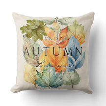 Otoño Crisp deja a Pillow - Acogedora Caída en Cas