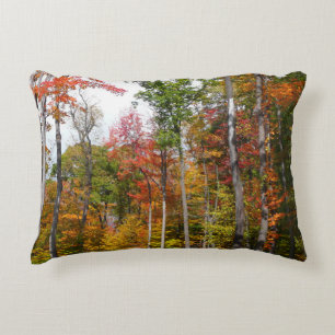 Cojín Decorativo Otoño en el bosque Fotografía de otoño colorido