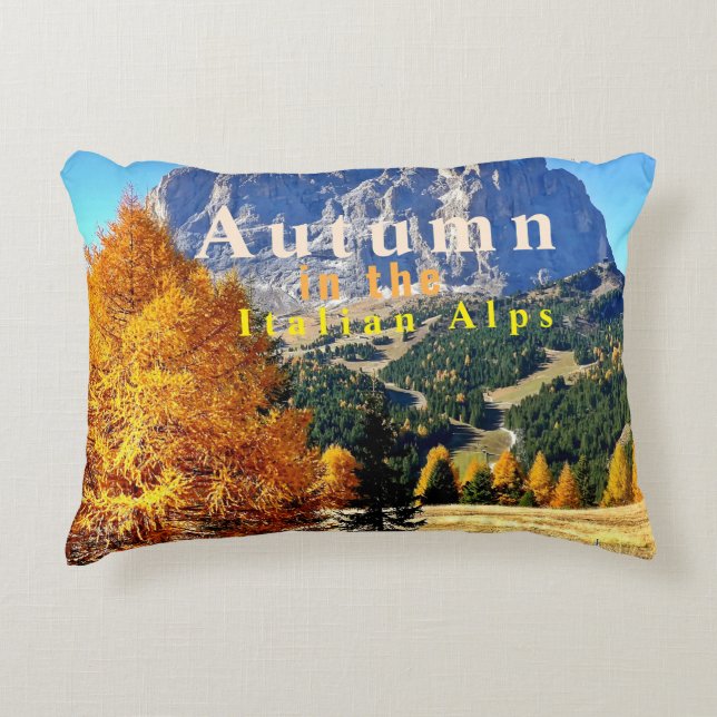 Cojín Decorativo Otoño en los Alpes italianos (Anverso)