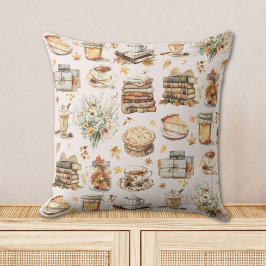 Cojín Decorativo Otoño Favorito Esencial Patrón Estético