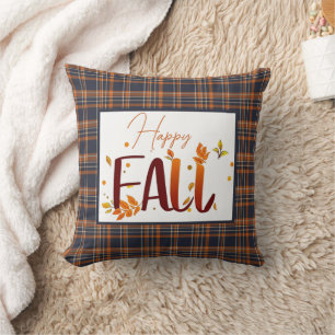 Cojín Decorativo Otoño/hojas/cuadros