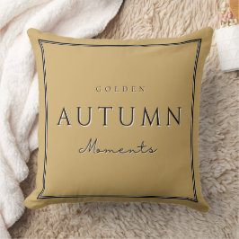Cojín Decorativo Otoño Los Momentos Dorados De La Caída Acogedora