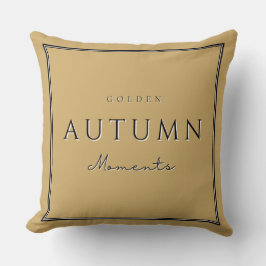 Cojín Decorativo Otoño Los Momentos Dorados De La Caída Acogedora