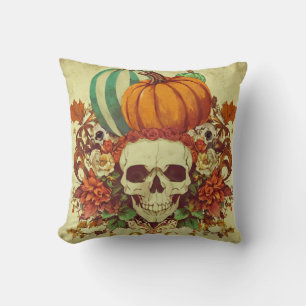 Cojín Decorativo Otoño/otoño/Halloween/calabaza/esqueleto
